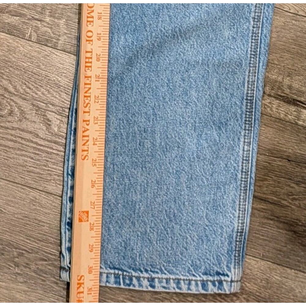 Zara Carpenter Jeans Size 4 Double Knee High Rise Straight - Picture 4 of 8
